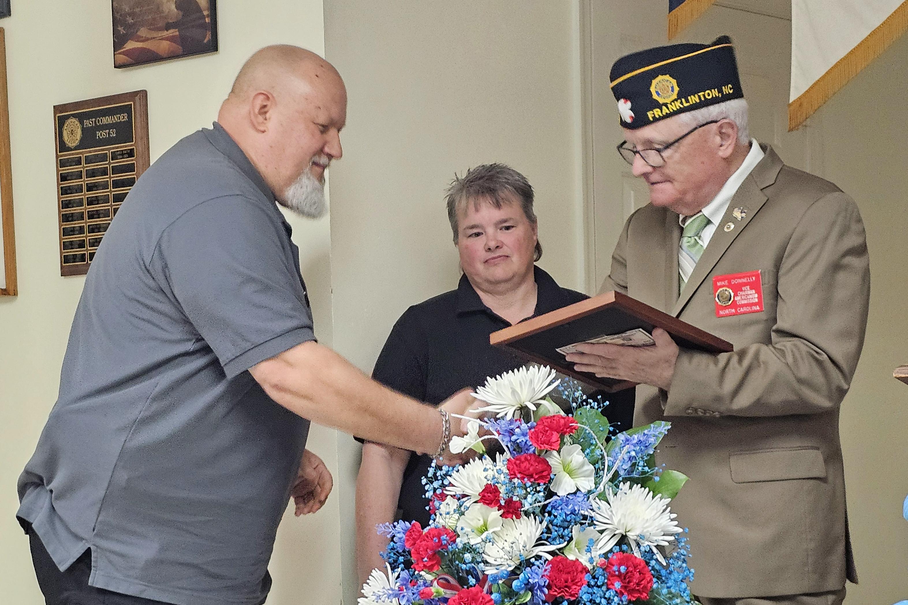 photo of Certificate of Apprecation recipient