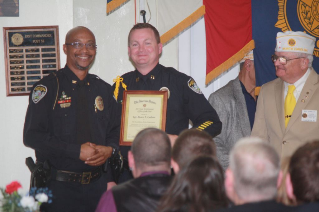 photo of Law Enforcement Certificate recipient