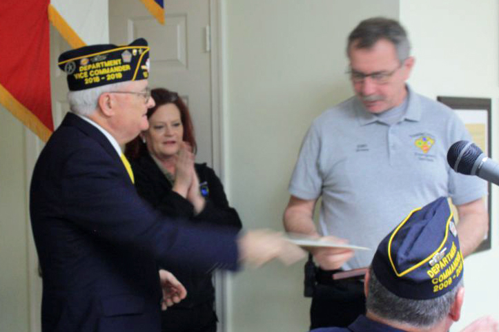 photo of EMS Certificate recipient