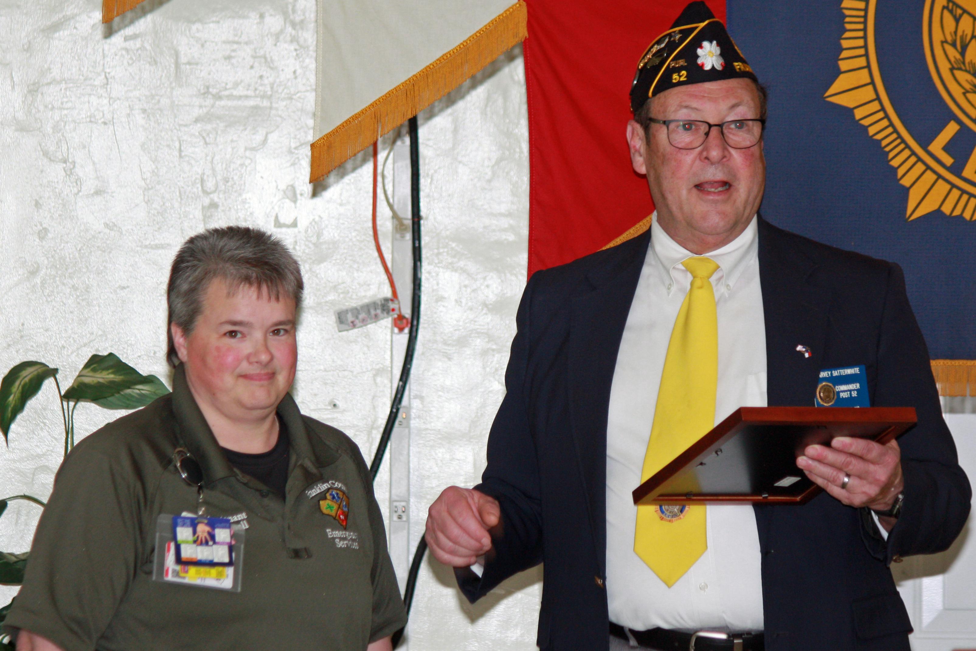 photo of EMS Certificate recipient