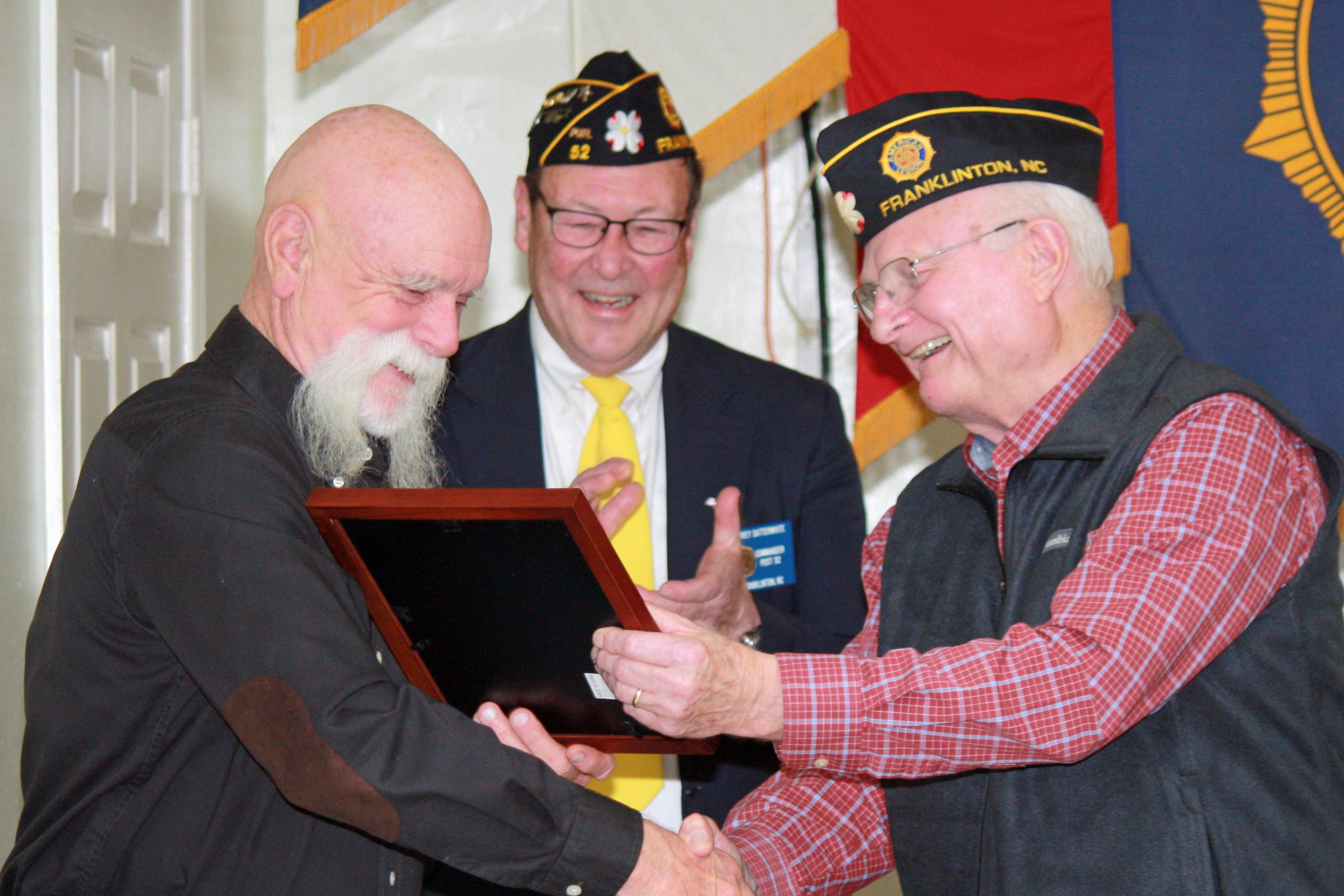 photo of Certificate of Apprecation recipient