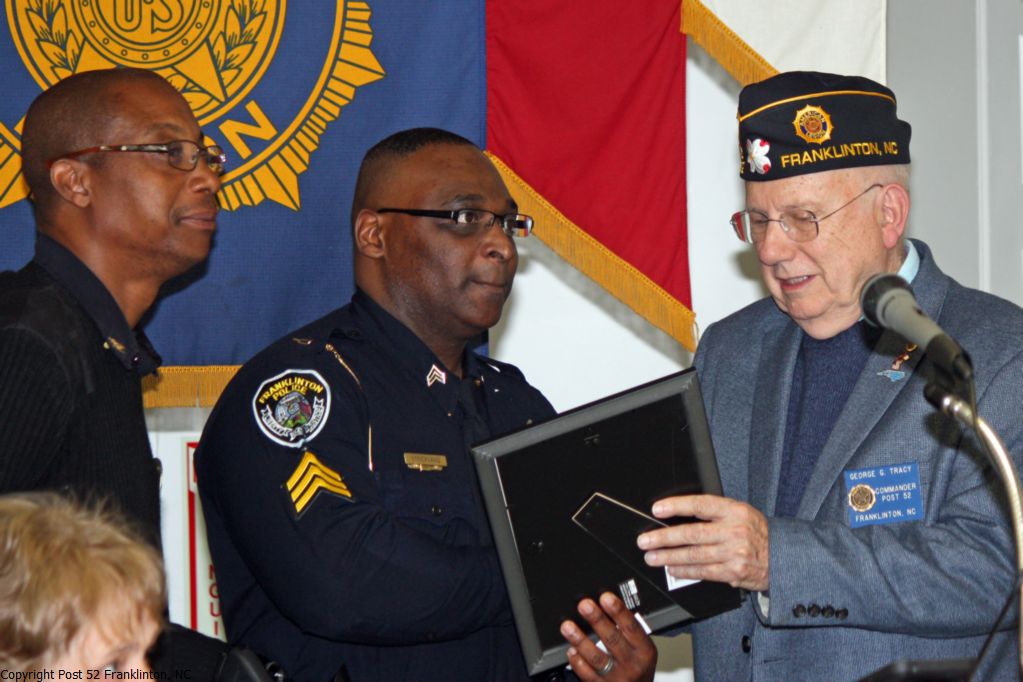 photo of Law Enforcement Certificate recipient