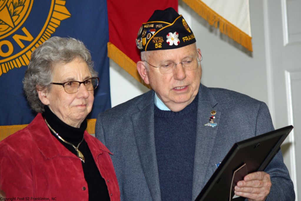 photo of Certificate of Apprecation recipient